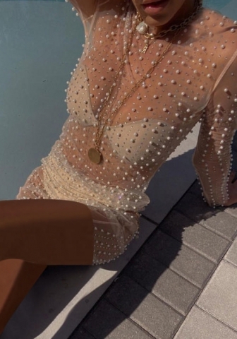 2023 Styles Women Sexy&Fashion Spring&Summer TikTok&Instagram Styles See Through Mesh Cover Ups Beach Swimwear