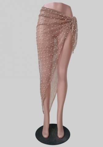 (Only Skirts)2023 Styles Women Sexy&Fashion Spring&Summer TikTok&Instagram Styles See Through Mesh Cover Ups Beach Skirts