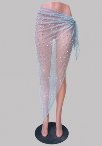 (Only Skirts)2023 Styles Women Sexy&Fashion Spring&Summer TikTok&Instagram Styles See Through Mesh Cover Ups Beach Skirts