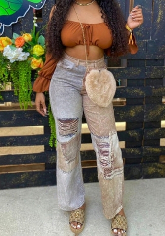 (Real Image)2023 Styles Women Sexy&Fashion Spring&Summer TikTok&Instagram Styles Print Loose Long Pants