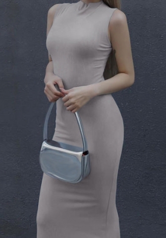 (Real Image)2023 Styles Women Sexy&Fashion Spring&Summer TikTok&Instagram Styles Solid Color Maxi Dress