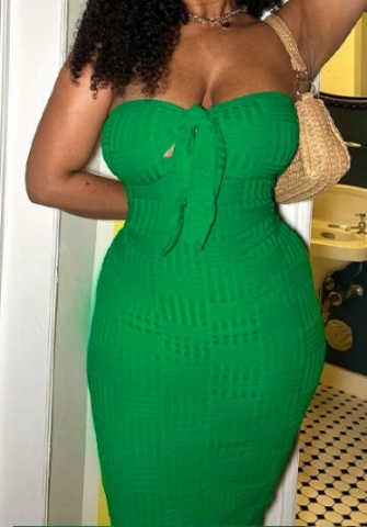 (Green)2023 Styles Women Sexy&Fashion Spring&Summer TikTok&Instagram Styles Tube Maxi Dress