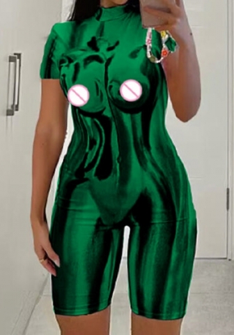 (Real Image)2023 Styles Women Sexy&Fashion Spring&Summer TikTok&Instagram Styles Print Short Sleeve Romper