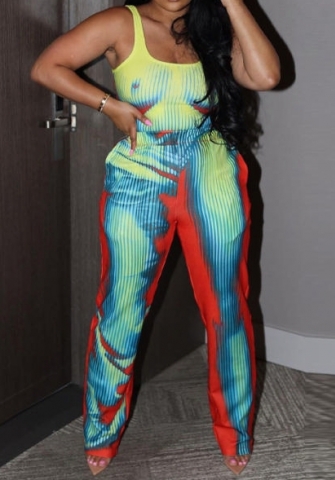 (Green)2023 Styles Women Sexy&Fashion Spring&Summer TikTok&Instagram Styles Print Two Piece Suit