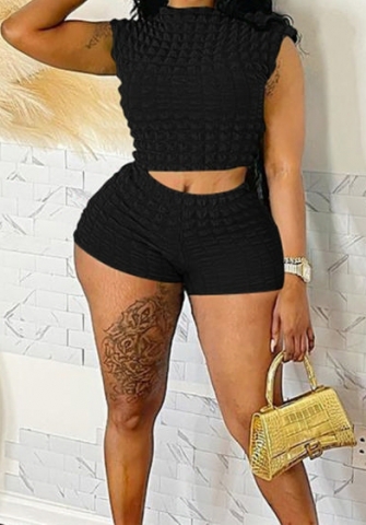 (Black)2023 Styles Women Sexy&Fashion Spring&Summer TikTok&Instagram Styles Short Two Piece Suit