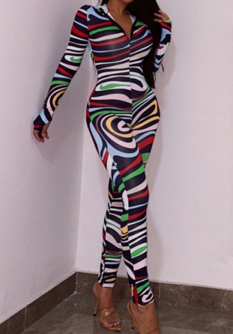 (Real Image)2023 Styles Women Sexy&Fashion Spring&Summer TikTok&Instagram Styles Print Hoodie Jumpsuit