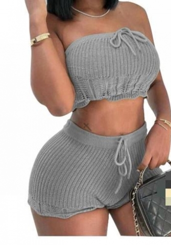 (Real Image)2023 Styles Women Sexy&Fashion Spring&Summer TikTok&Instagram Styles Sweater Short Two Piece Suit