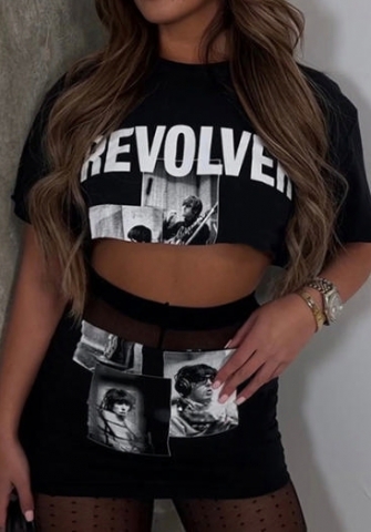 (White)2023 Styles Women Sexy&Fashion Spring&Summer TikTok&Instagram Styles Print Two Piece Dress