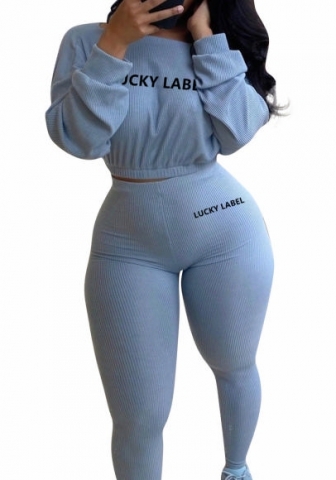 (Blue)2023 Styles Women Sexy&Fashion Spring&Summer TikTok&Instagram Styles Solid Color Two Piece Suit