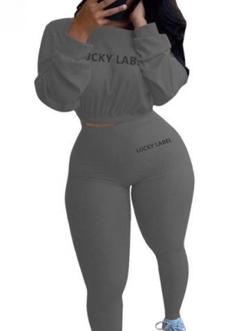 (Gray)2023 Styles Women Sexy&Fashion Spring&Summer TikTok&Instagram Styles Solid Color Two Piece Suit