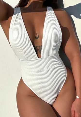 (Real Image)2023 Styles Women Sexy&Fashion Spring&Summer TikTok&Instagram Styles Deep V Neck  One Piece Swimwear