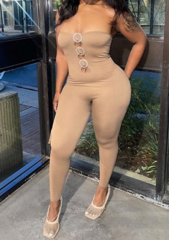 (Real Image)2023 Styles Women Sexy&Fashion Spring&Summer TikTok&Instagram Styles Tube Cut Out Jumpsuit