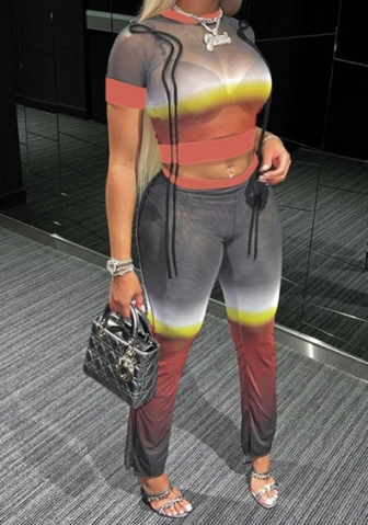 (Real Image)2023 Styles Women Sexy&Fashion Spring&Summer TikTok&Instagram Styles Print Two Piece Suit