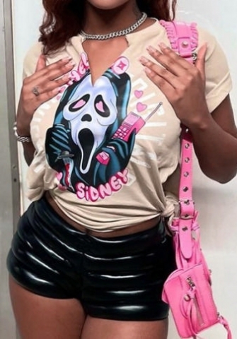 (Real Image)2023 Styles Women Sexy&Fashion Spring&Summer TikTok&Instagram Styles Print Tops