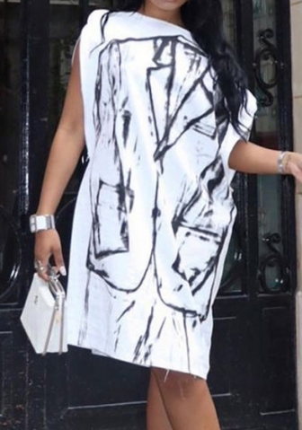 (Real Image)2023 Styles Women Sexy&Fashion Spring&Summer TikTok&Instagram Styles White Loose Casual Dress