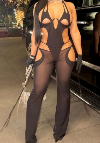 (Real Image)2023 Styles Women Sexy&Fashion Spring&Summer TikTok&Instagram Styles Black Two Piece Suit