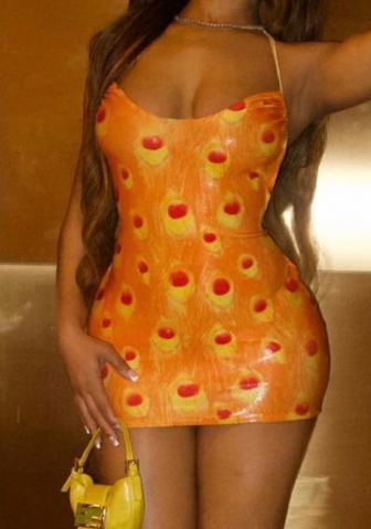 (Real Image)2023 Styles Women Sexy&Fashion Spring&Summer TikTok&Instagram Styles Print Mini Dress