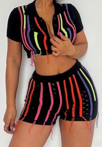 (Real Image)2023 Styles Women Sexy&Fashion Spring&Summer TikTok&Instagram Styles Sweater Short Two Piece Suit