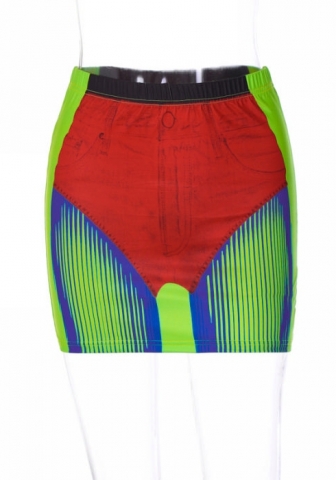 (Only Bottom)(Real Image)2023 Styles Women Sexy&Fashion Spring&Summer TikTok&Instagram Styles Print Skirts