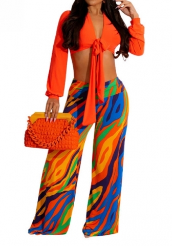 (Orange)2023 Styles Women Sexy&Fashion Spring&Summer TikTok&Instagram Styles Loose Casual Two Piece Suit