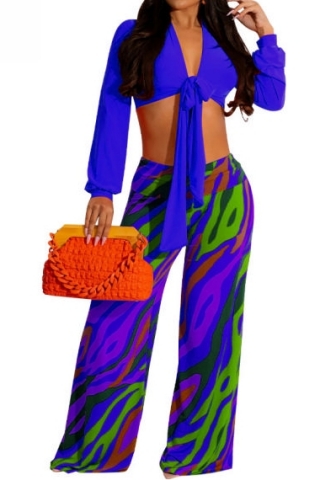 (Blue)2023 Styles Women Sexy&Fashion Spring&Summer TikTok&Instagram Styles Loose Casual Two Piece Suit