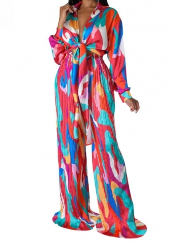 (Red)2023 Styles Women Sexy&Fashion Spring&Summer TikTok&Instagram Styles Loose Casual Print Jumpsuit