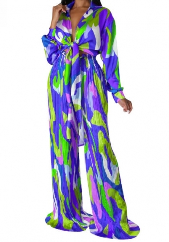 (Blue)2023 Styles Women Sexy&Fashion Spring&Summer TikTok&Instagram Styles Loose Casual Print Jumpsuit