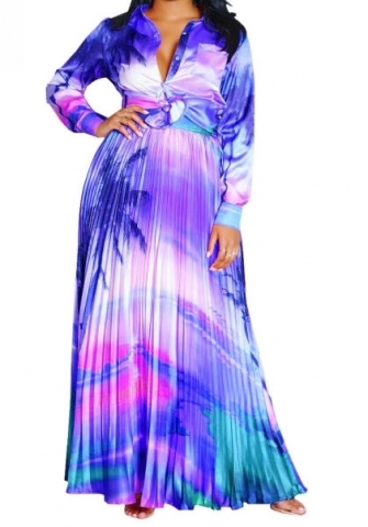 (Blue)2023 Styles Women Sexy&Fashion Spring&Summer TikTok&Instagram Styles Loose Floral Maxi Dress