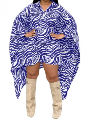 (Blue)2023 Styles Women Sexy&Fashion Spring&Summer TikTok&Instagram Styles Loose Casual Print Dress