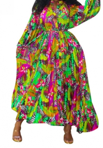 (Green)2023 Styles Women Sexy&Fashion Spring&Summer TikTok&Instagram Styles Loose Floral Maxi Dress