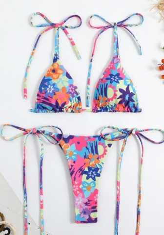 (Real Image)2023 Styles Women Sexy&Fashion Spring&Summer TikTok&Instagram Styles Print Bikini Set