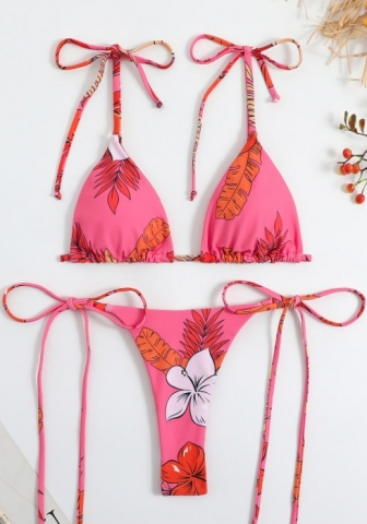 (Real Image)2023 Styles Women Sexy&Fashion Spring&Summer TikTok&Instagram Styles Print Bikini Set