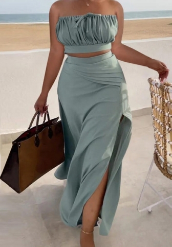 (Plus Size)2023 Styles Women Sexy&Fashion Spring&Summer TikTok&Instagram Styles Tube Loose Maxi Dress