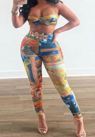 (Real Image)2023 Styles Women Sexy&Fashion Spring&Summer TikTok&Instagram Styles Print Loose Maxi Dress