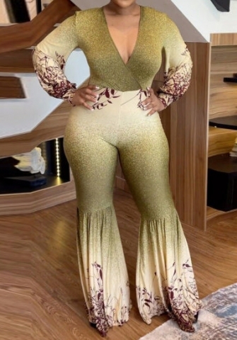 (Plus Size)(Real Image)2023 Styles Women Sexy&Fashion Spring&Summer TikTok&Instagram Styles Loose Jumpsuit