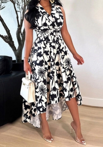 (Real Image)2023 Styles Women Sexy&Fashion Spring&Summer TikTok&Instagram Styles Floral Print Loose Maxi Dress