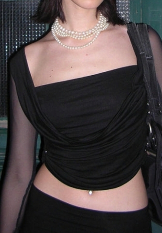 (Real Image)2023 Styles Women Sexy&Fashion Spring&Summer TikTok&Instagram Styles Black Mesh Long Sleeve Tops