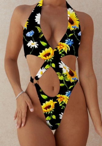 2023 Styles Women Sexy&Fashion Spring&Summer TikTok&Instagram Styles Halter Bandage One Piece Swimwear