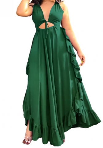 (Real Image)2023 Styles Women Sexy&Fashion Spring&Summer TikTok&Instagram Styles Strap Cut Out Maxi Dress