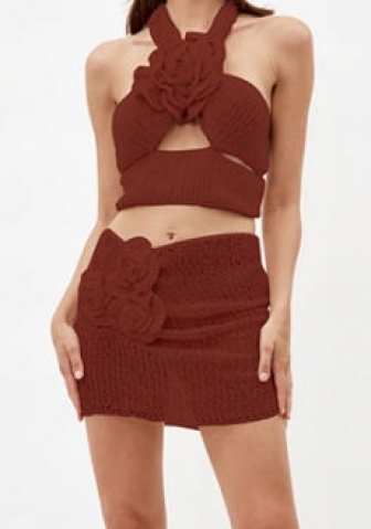 (Real Image)2023 Styles Women Sexy&Fashion Spring&Summer TikTok&Instagram Styles Sweater Two Piece Dress