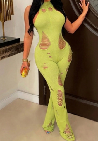 (Green)2023 Styles Women Sexy&Fashion Spring&Summer TikTok&Instagram Styles Sweater Ripped Jumpsuit