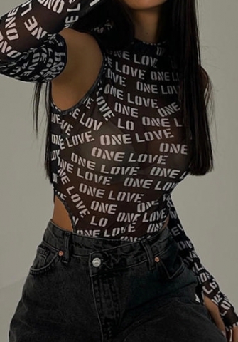 (Black)2023 Styles Women Sexy&Fashion Spring&Summer TikTok&Instagram Styles Print Body岁他