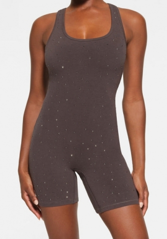 (Drak Gray)2023 Styles Women Sexy&Fashion Spring&Summer TikTok&Instagram Styles Sequins Strap Romper