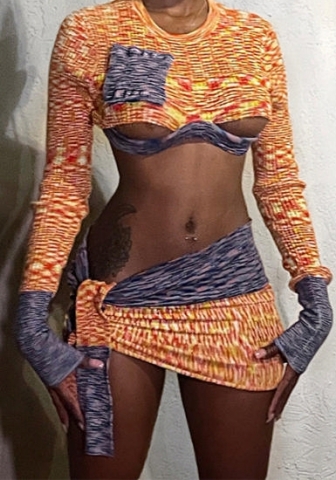 (Real Image)2023 Styles Women Sexy&Fashion Spring&Summer TikTok&Instagram Styles Print Two Piece Suit