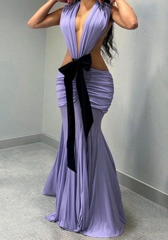 (Real Image)2023 Styles Women Sexy&Fashion Spring&Summer TikTok&Instagram Styles Halter Backless Maxi Dress
