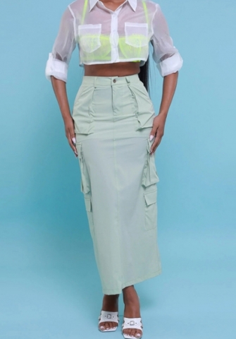 (Only Bottom)(Real Image)2023 Styles Women Sexy&Fashion Spring&Summer TikTok&Instagram Styles Maxi Skirts