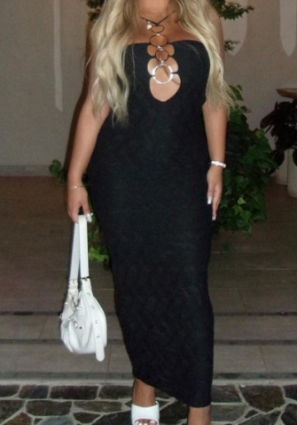 (Black)2023 Styles Women Sexy&Fashion Spring&Summer TikTok&Instagram Styles Cut Out Maxi Dress