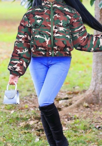 (Only Tops)(Real Image)2023 Styles Women Sexy&Fashion Spring&Summer TikTok&Instagram Styles Camouflage Coat