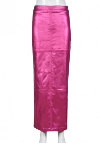 (Real Image)2023 Styles Women Sexy&Fashion Spring&Summer TikTok&Instagram Styles Silk Maxi Skirts