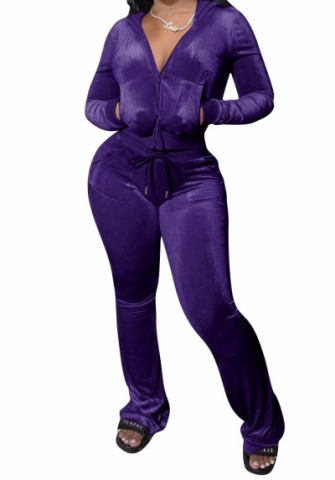 (Real Image)2023 Styles Women Sexy&Fashion Spring&Summer TikTok&Instagram Styles Hoodie Velvet Two Piece Suit